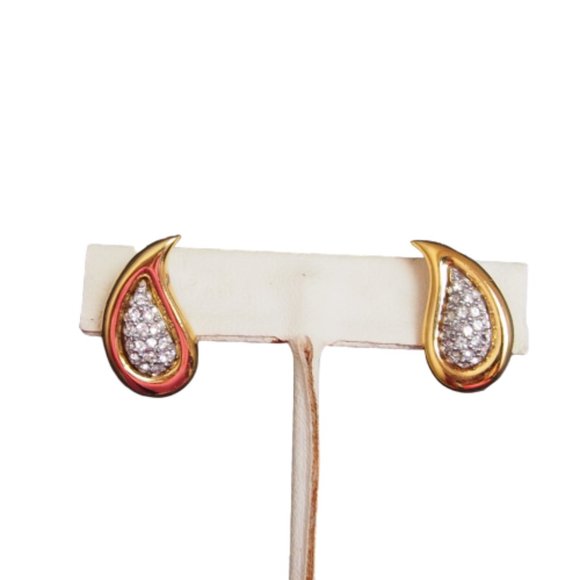 Jewelry - Stunning Vintage Pave Rhinestone Earrings